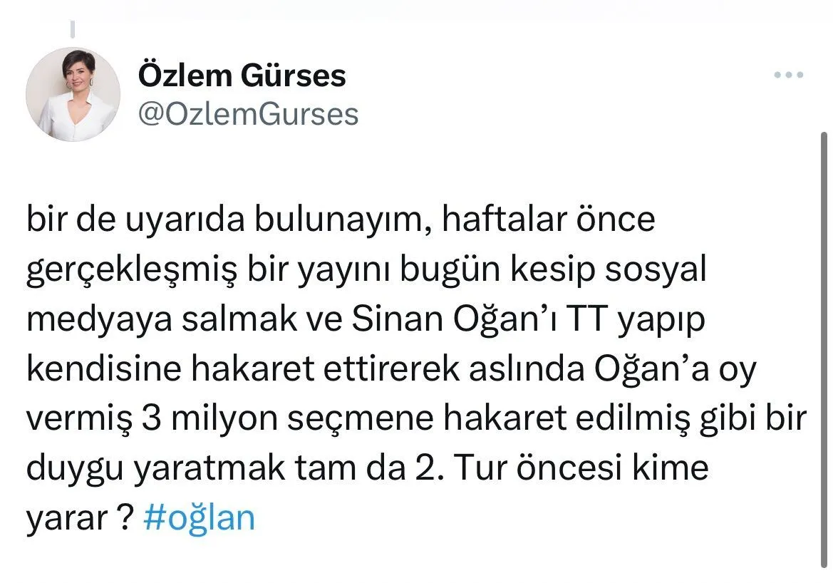 Sinan Oğan'ın 'soyadı' tepkisi gündem oldu: Kelimenin ne amaçla kullanıldığını hepimiz biliyoruz