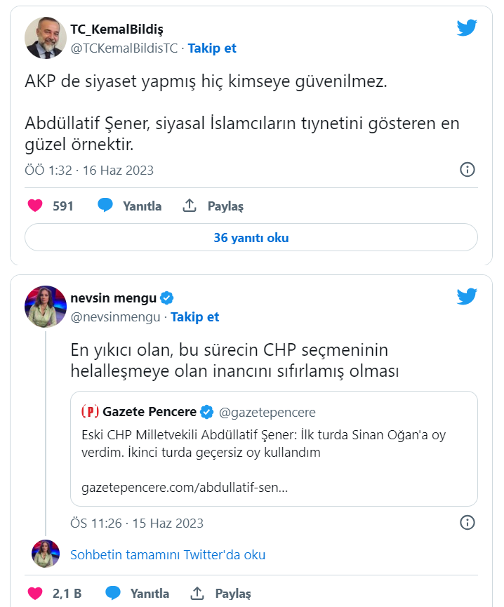 CHP'den istifa eden Abdüllatif Şener'in skandal açıklamalarına tepki yağdı: 'İhanet hep içeriden gelir...'