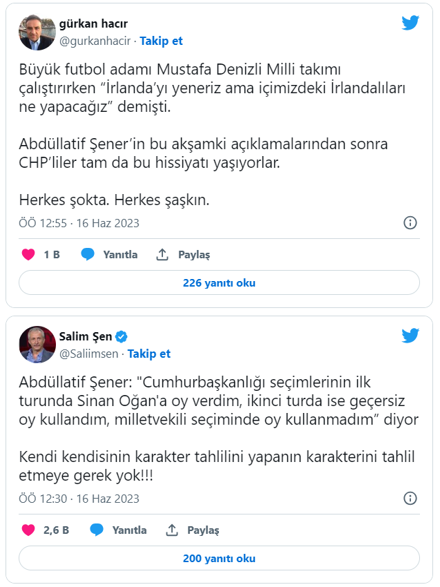 CHP'den istifa eden Abdüllatif Şener'in skandal açıklamalarına tepki yağdı: 'İhanet hep içeriden gelir...'