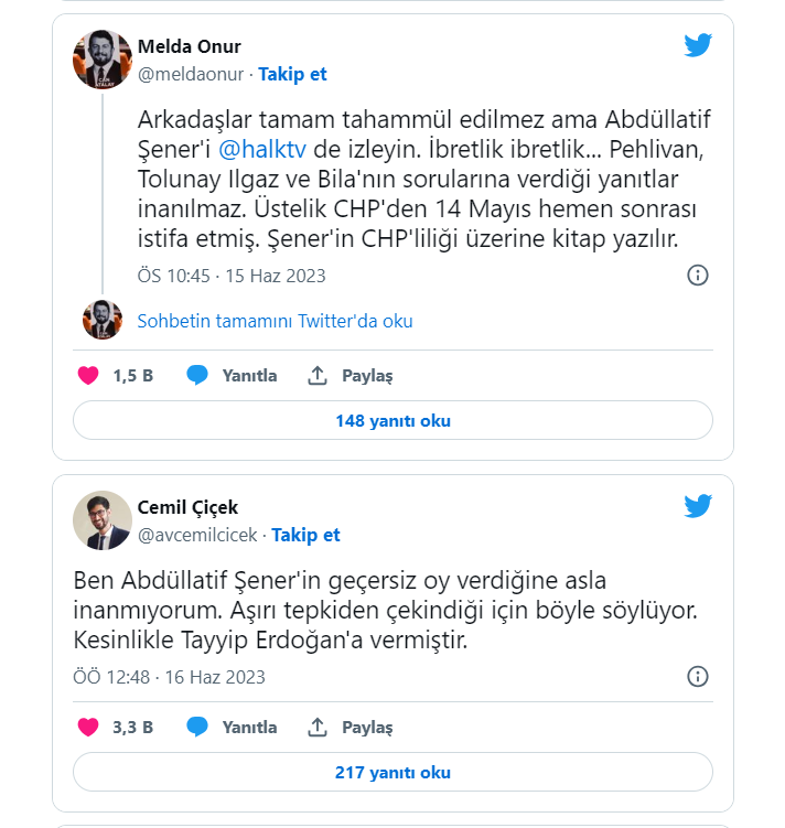 CHP'den istifa eden Abdüllatif Şener'in skandal açıklamalarına tepki yağdı: 'İhanet hep içeriden gelir...'