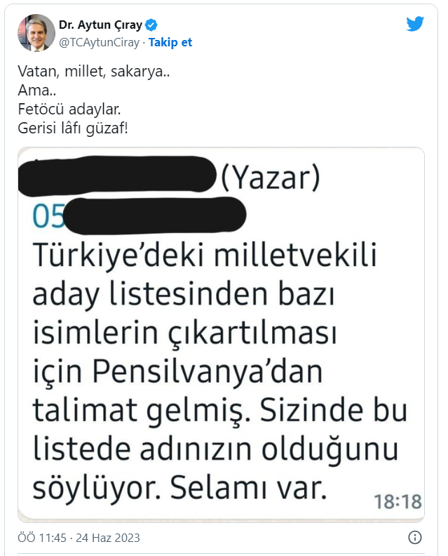 Meral Akşener'in konuşmasının ardından... Aytun Çıray'dan 'manidar' paylaşımlar!