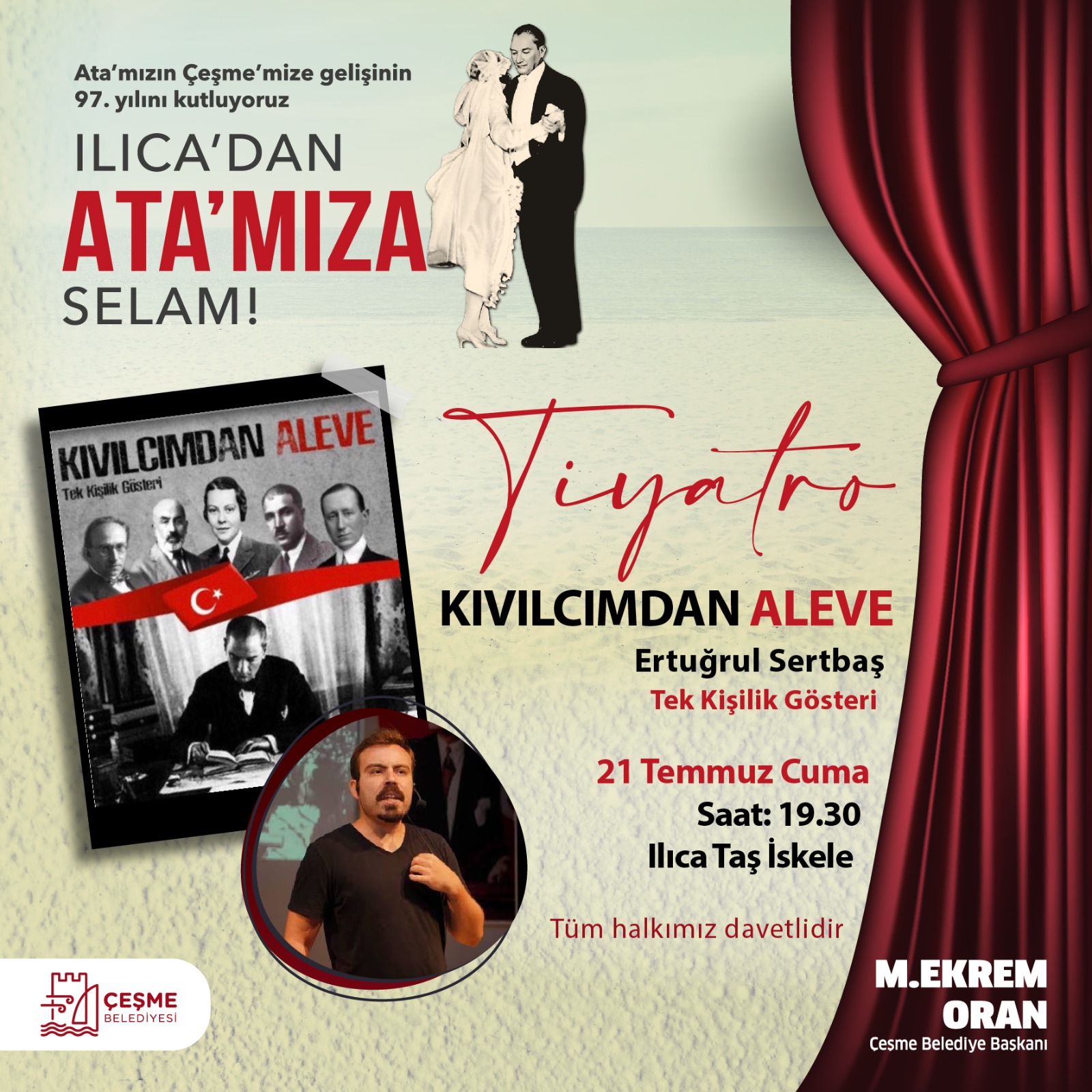 Ata’nın Ilıca’ya gelişinin 97. yılı kutlanacak