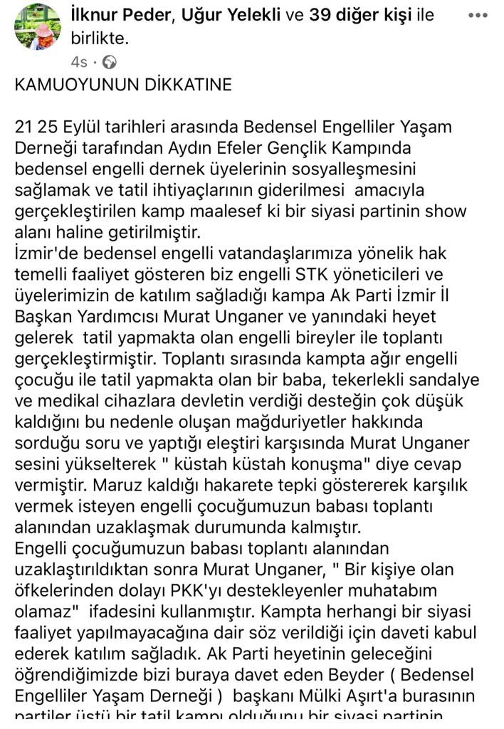 AK Parti İl Yöneticisinden engelli çocuğun ailesine hakaret: PKK'yı destekleyenler muhatabım olamaz