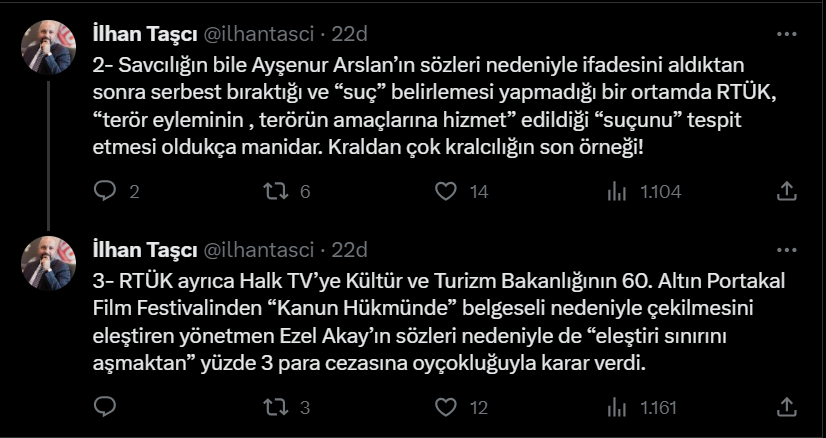 RTÜK'ten Halk TV'ye "Ayşenur Arslan" cezası