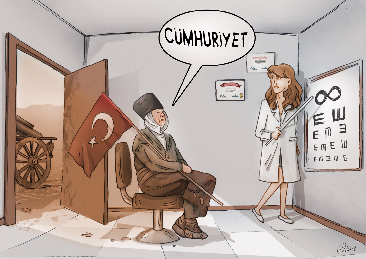 7. Eflatun Nuri Ulusal Karikatür Yarışması’nda Kazananlar Belli Oldu