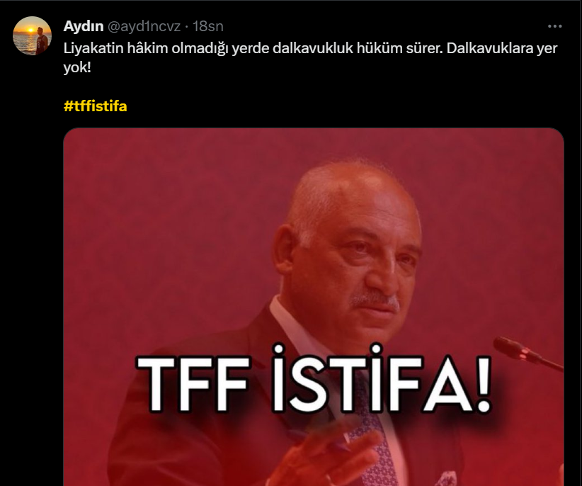 Mehmet Büyükekşi'ye tepki yağdı: Atatürk'ü tartışmaya açan TFF, istifa!