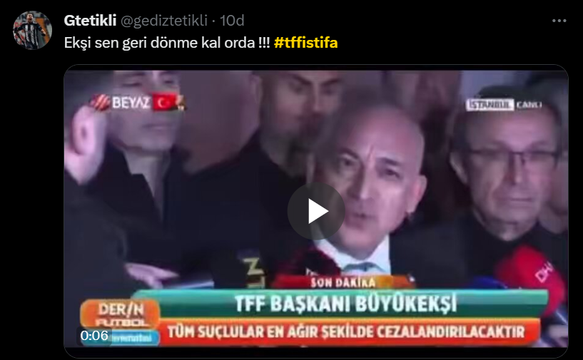 Mehmet Büyükekşi'ye tepki yağdı: Atatürk'ü tartışmaya açan TFF, istifa!