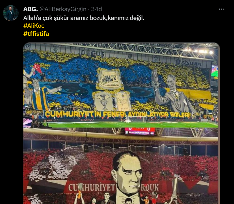 Mehmet Büyükekşi'ye tepki yağdı: Atatürk'ü tartışmaya açan TFF, istifa!
