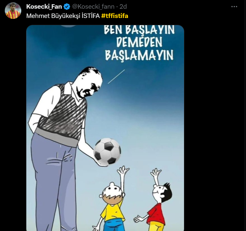 Mehmet Büyükekşi'ye tepki yağdı: Atatürk'ü tartışmaya açan TFF, istifa!