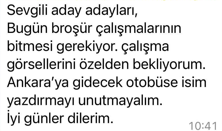 Urla o mesajları konuşuyor