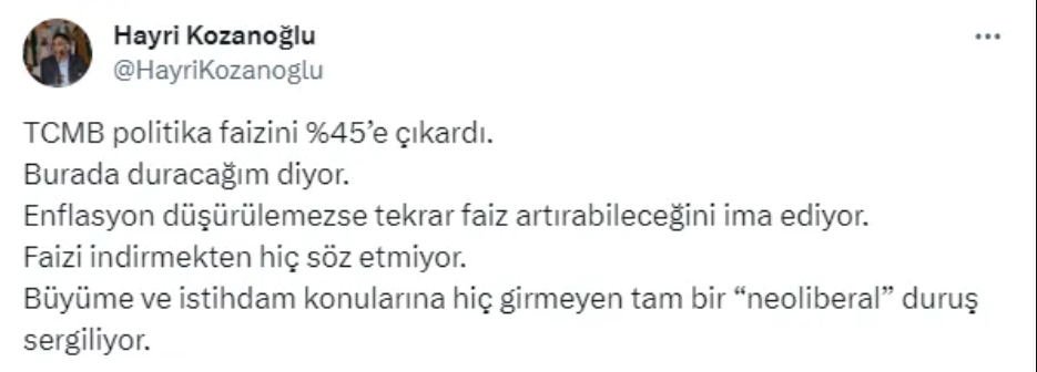 Ekonomistlerden faiz yorumu: 'Merkez Bankası için yolun sonu'