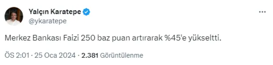 Ekonomistlerden faiz yorumu: 'Merkez Bankası için yolun sonu'