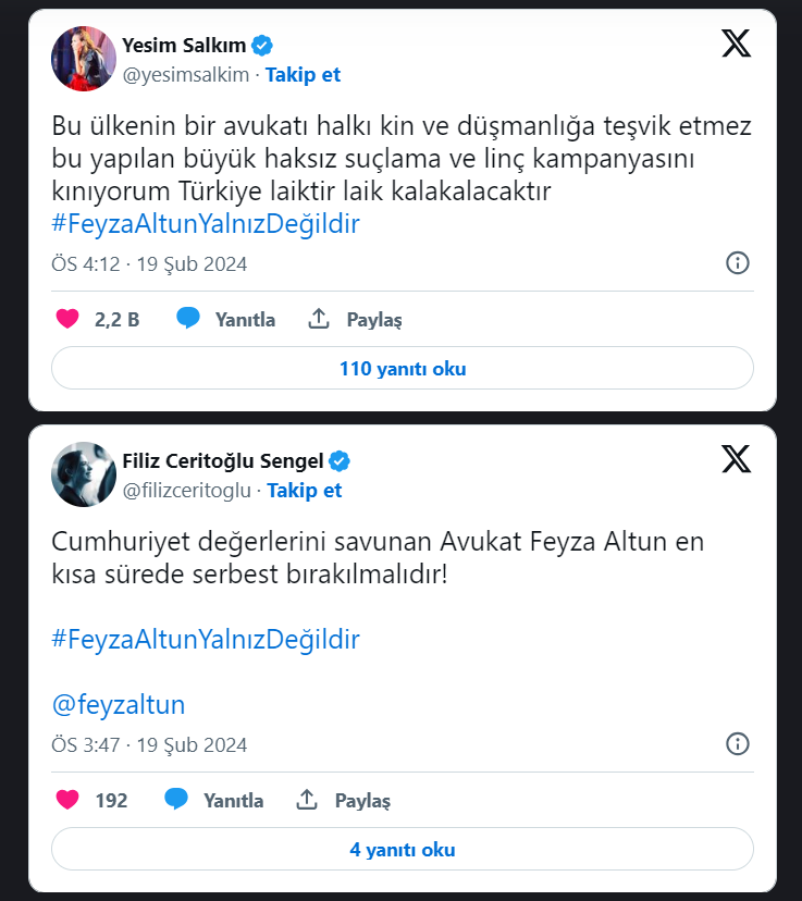 Feyza Altun’un ‘şeriat sözleri’ gerekçesiyle gözaltına alınmasına tepki yağdı