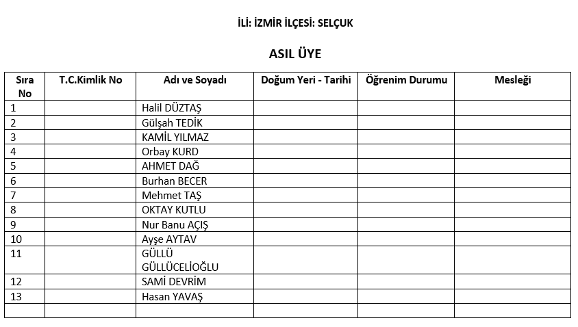 AK Parti'nin İzmir'deki meclis üye listeleri belli oldu