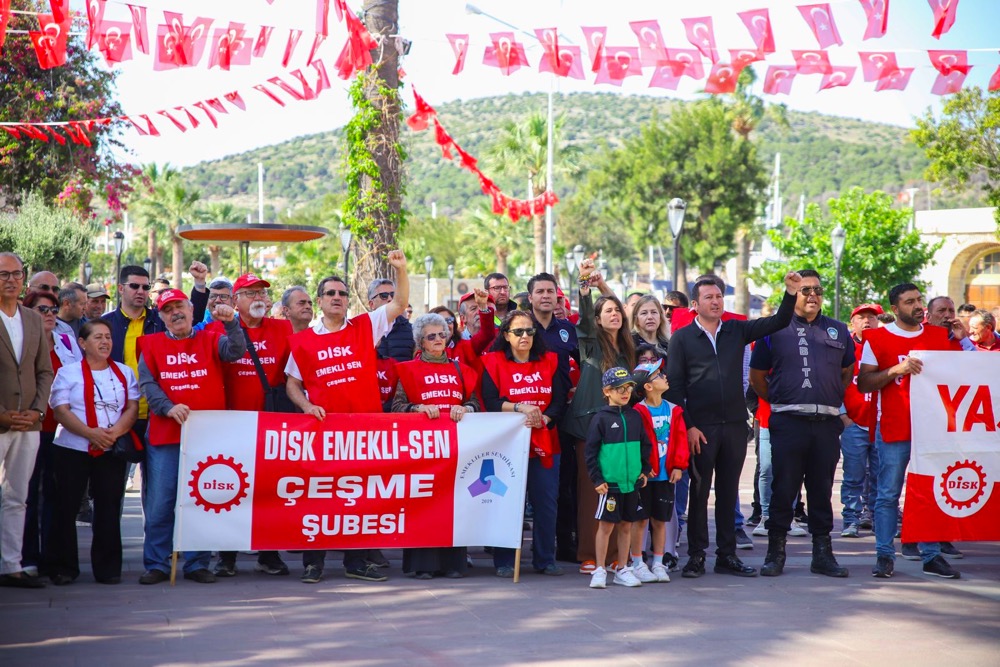 Çeşme’de 1 Mayıs coşkusu