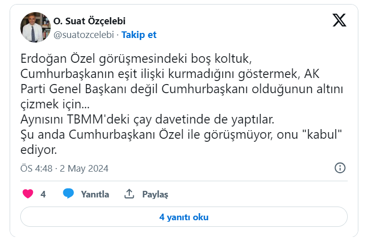 Kritik görüşmede ‘boş koltuk’ tartışması: Erdoğan hangi mesajı vermek istedi?