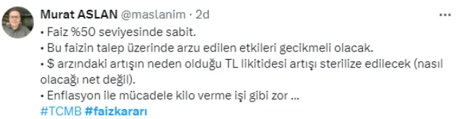 Ekonomistlerden faiz yorumu: 'Etkileri gecikmeli olacak'