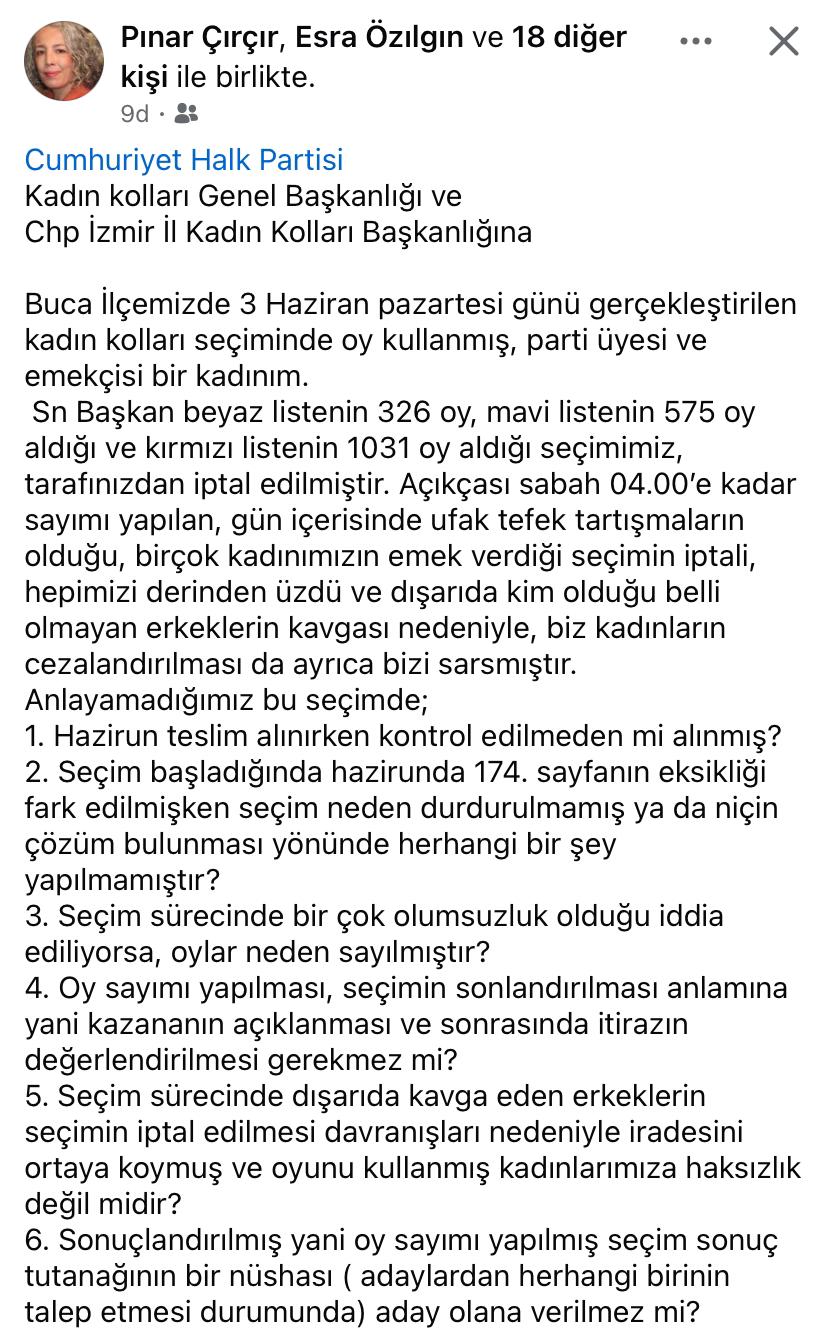 O isimden seçimlere tepki:  Haksızlık değil midir? 