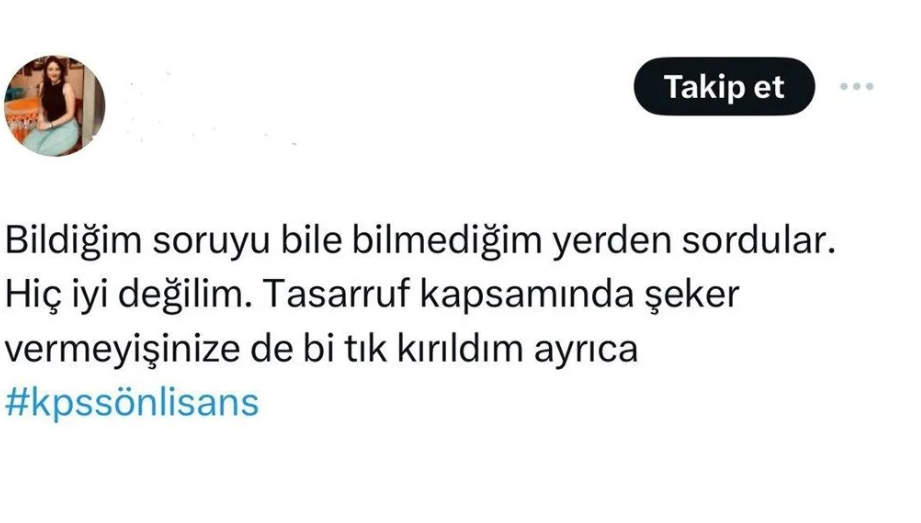 KPSS sınavı gündeminde şeker var: 'Hiç iyi değilim...'