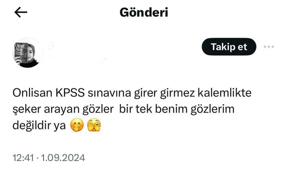 KPSS sınavı gündeminde şeker var: 'Hiç iyi değilim...'