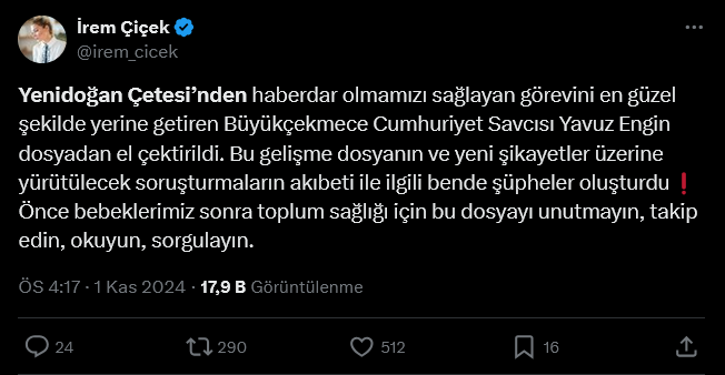Yenidoğan Çetesi'ni çökerten kahraman savcı dosyadan el çektirildi iddiası