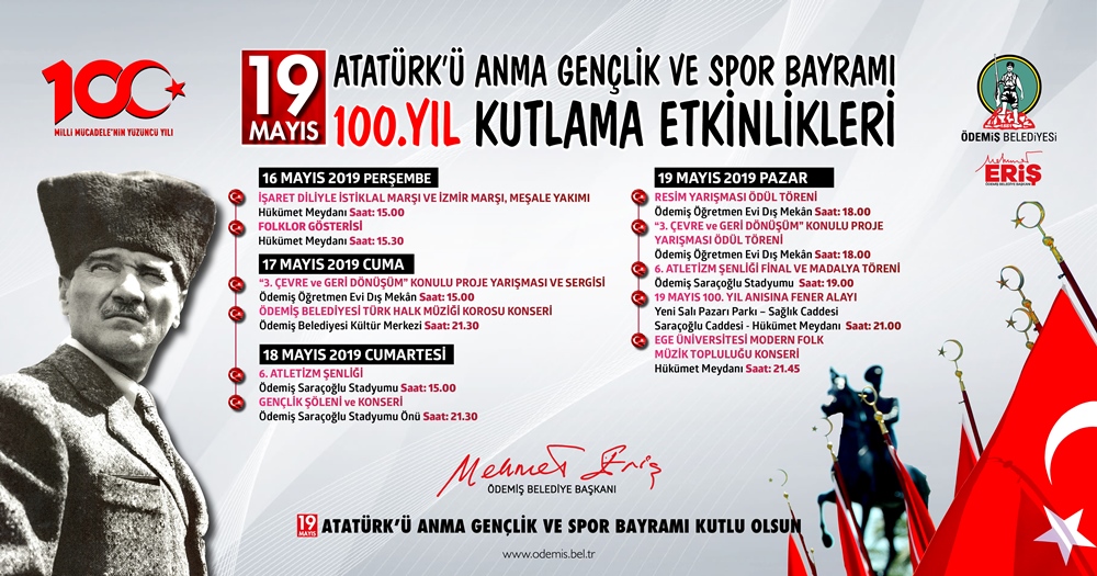 Ödemiş Belediyesi, 100. Yıl Etkinliklerine Hazır