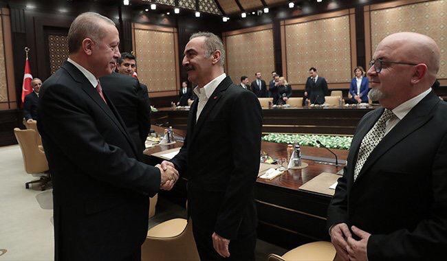 Cumhurbaşkanı Erdoğan, sinema sektörü temsilcilerini kabul etti