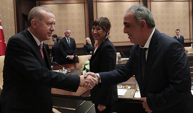 Cumhurbaşkanı Erdoğan, sinema sektörü temsilcilerini kabul etti