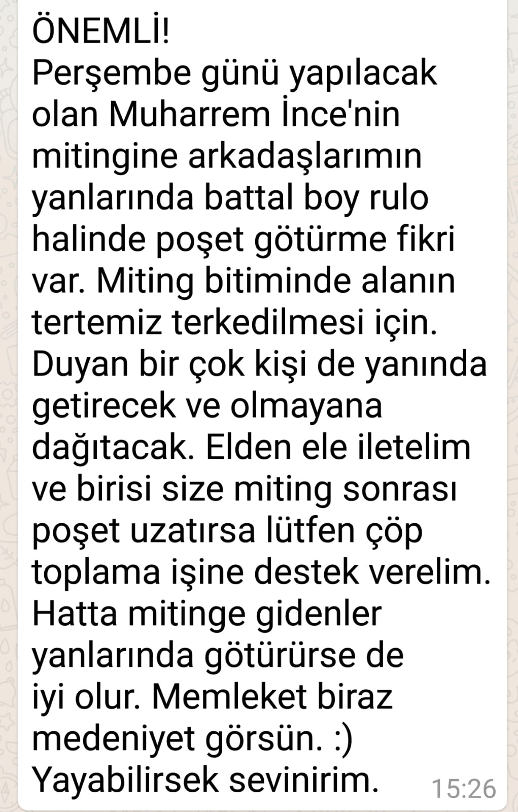 CHP İzmir Örgütü’nden örnek hareket