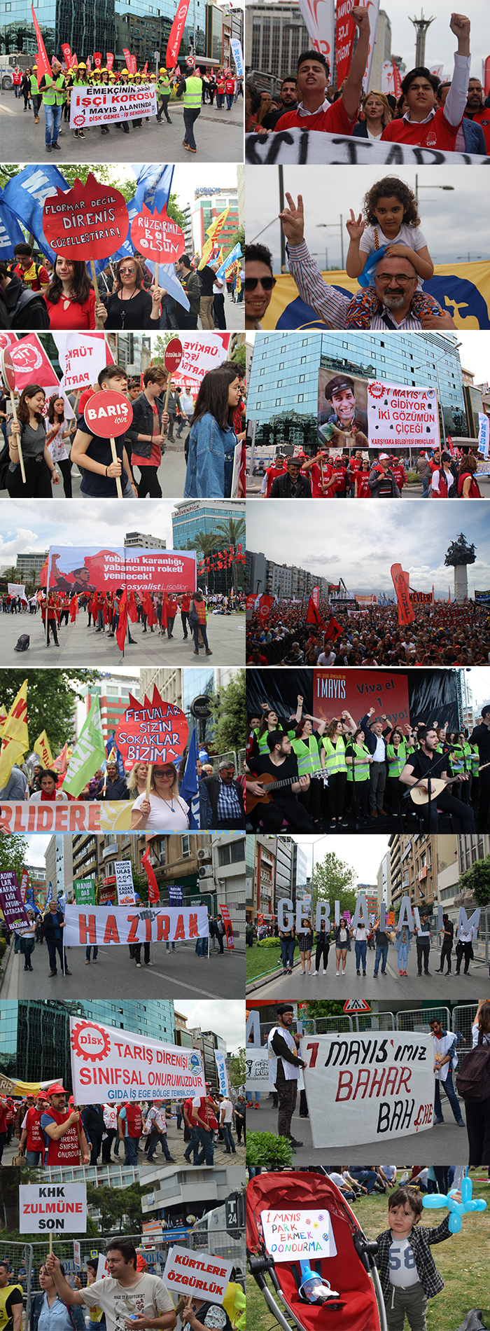 İzmir'de 1 Mayıs coşkusu