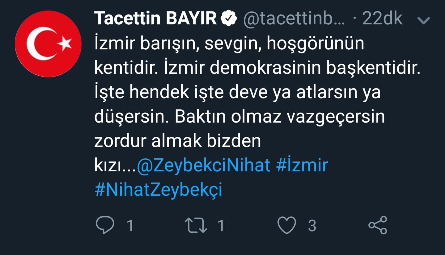 Zeybekçi'nin sözlerine CHP İzmir'den sert tepki!