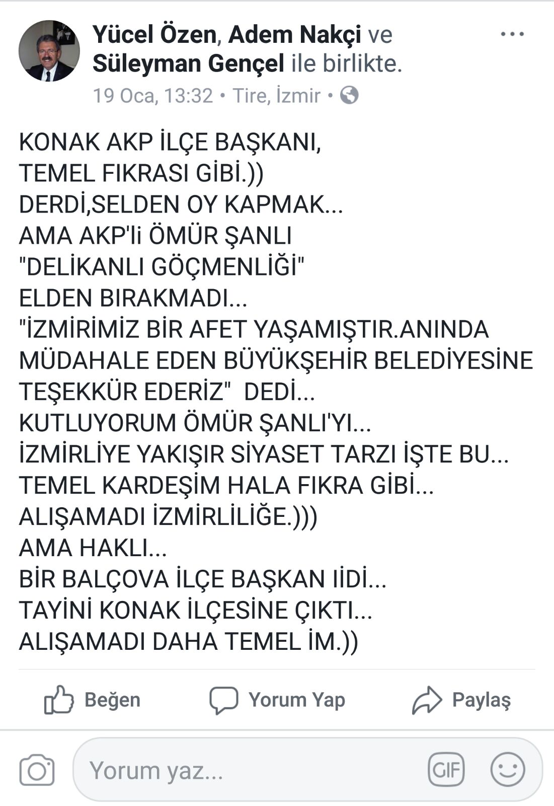 “Temel fıkrası gibi”