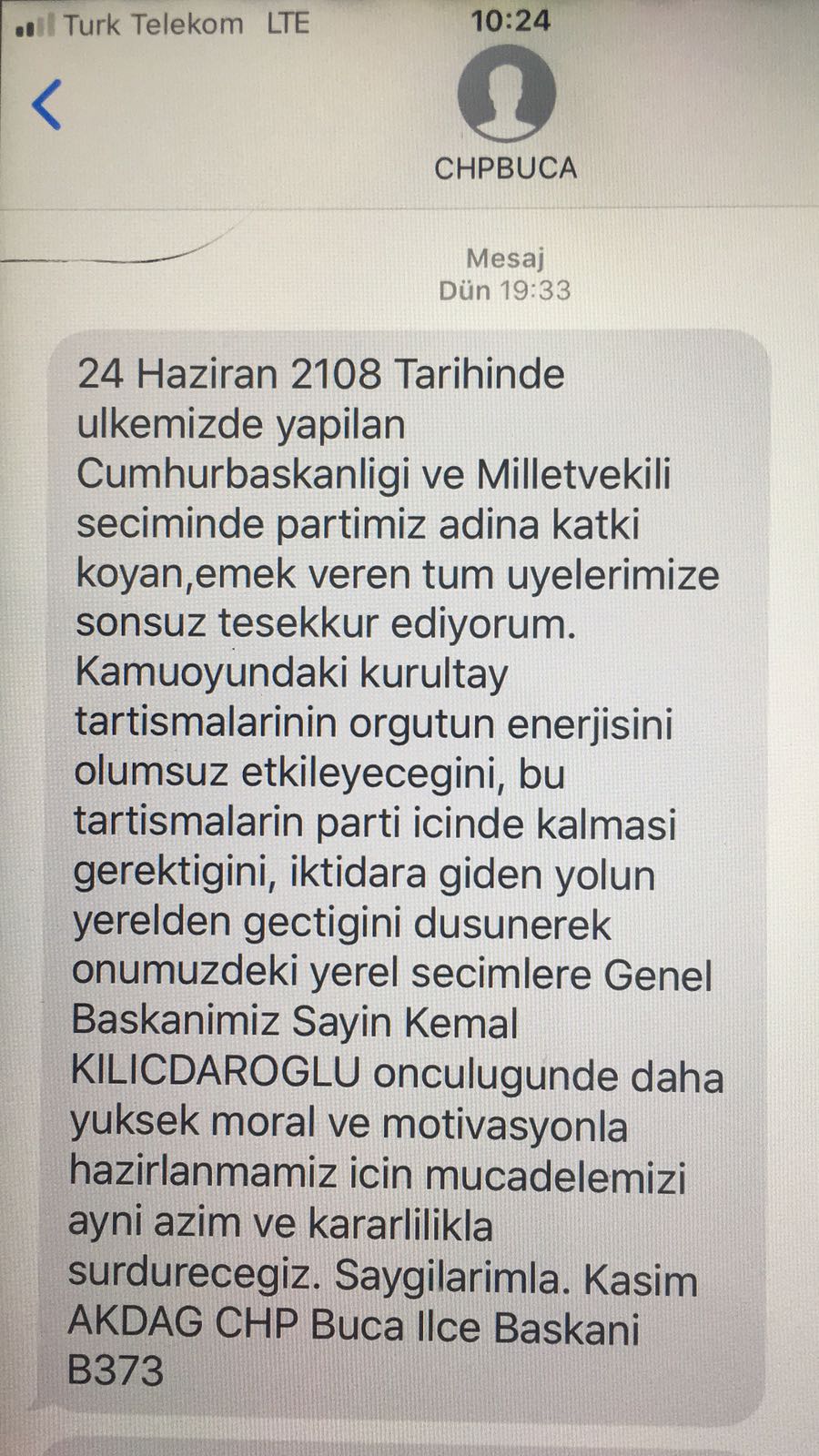 Akdağ'da tarafını belli etti