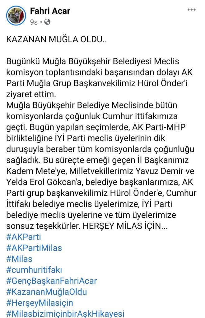 MHP'nin İYİ Parti'ye yaptığı "Eve Dön" çağrısı Muğla'da hayata geçti