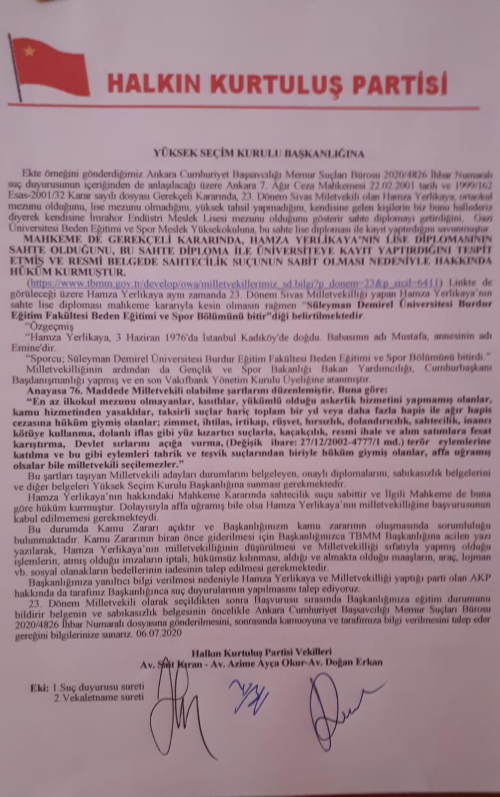 Diploma Krizi Büyüyor…