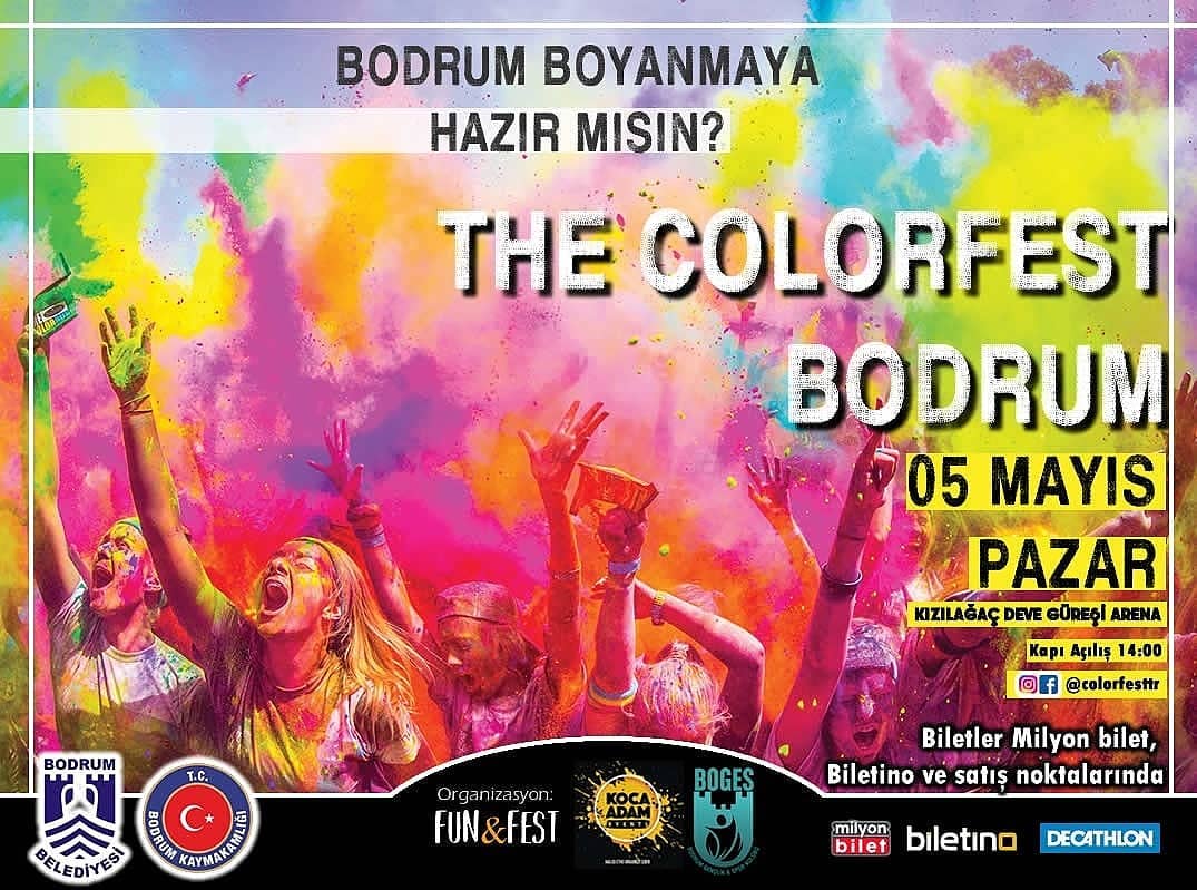 Gençlere Bodrum'da rengarenk festival