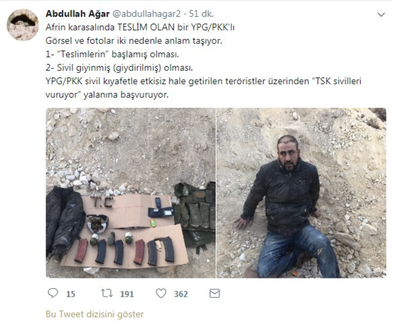 Teslim olan teröristle ilgili dikkat çeken detay
