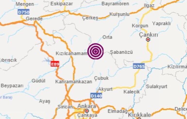 Ankara'da korkutan deprem