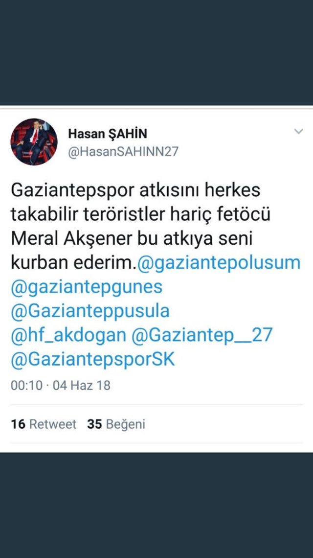 Futbol kulübü başkanından Meral Akşener'e tehdit iddiası!