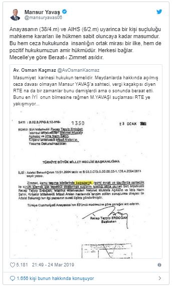 Mansur Yavaş'tan Erdoğan'ın suçlamalarına yanıt