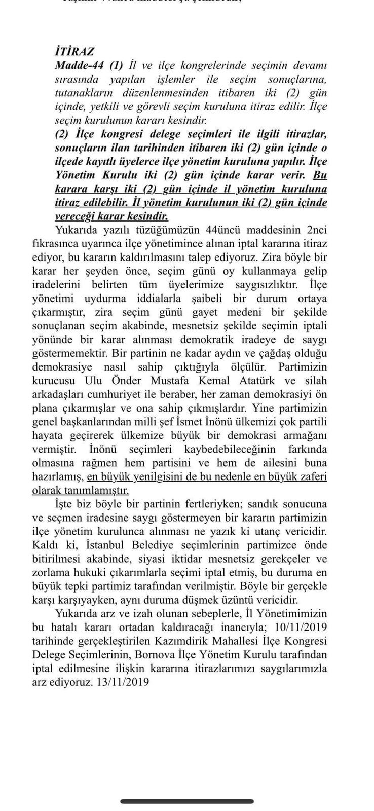 Sökmen’in itiraz dilekçesi Kazım Dirik seçimine damga vurdu