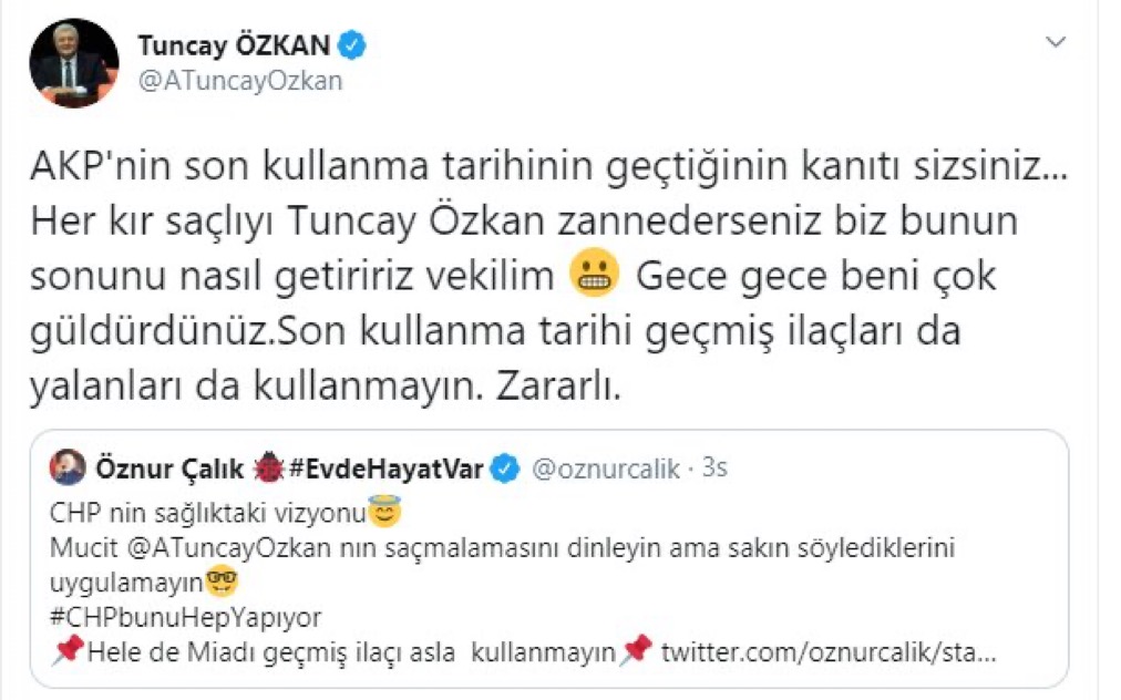 Özkan; "Her kır saçlıyı Tuncay Özkan zannederseniz..."
