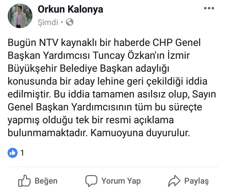 Özkan'dan o iddiaya yalanlama