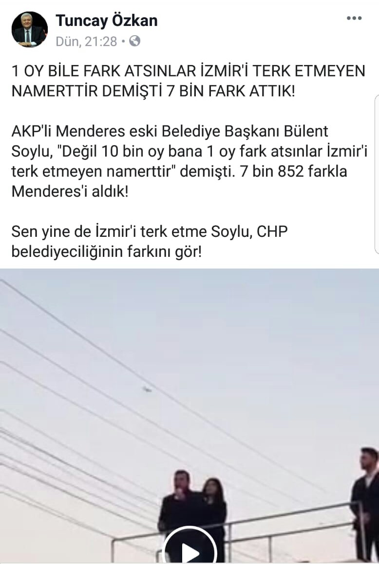 Bülent Soylu Menderes'i ne zaman terk edecek?