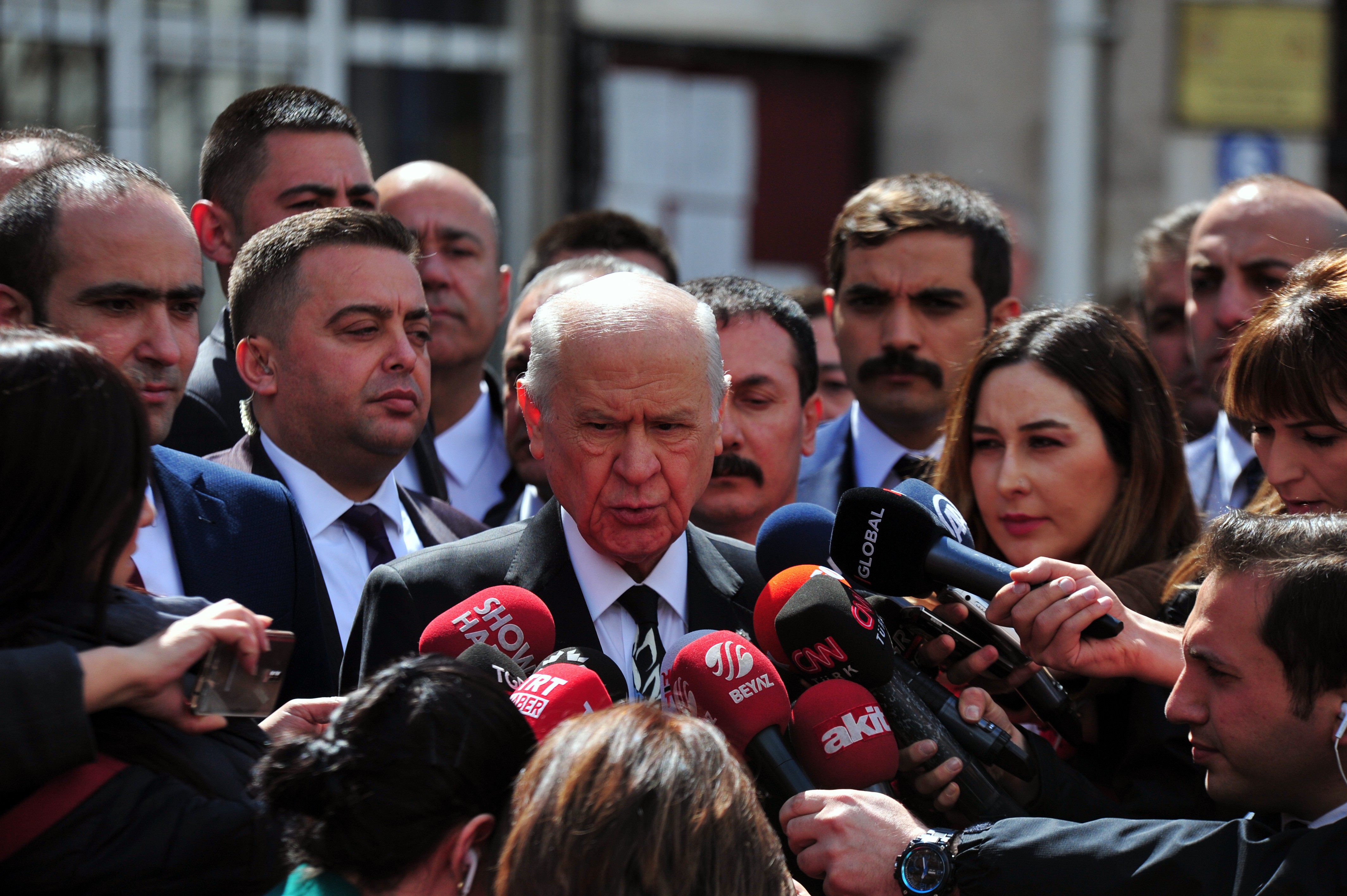 Bahçeli oy kullandı