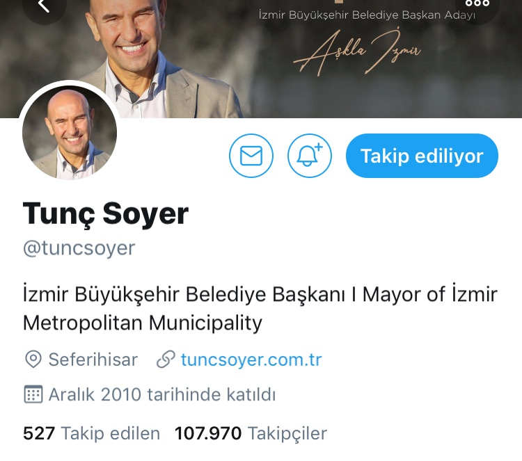Tunç Soyer, sosyal medyadaki unvanını güncelledi