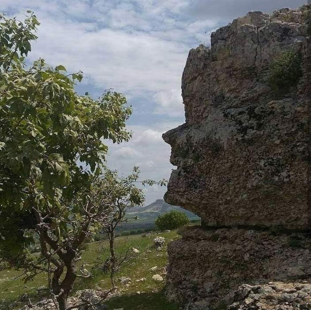 Bu kaya insan yüzünü andırıyor