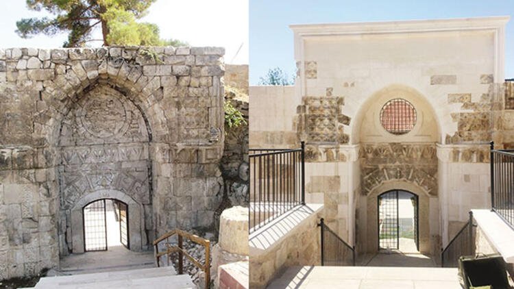 800 yıllık tarihi kapı 'yepyeni' oldu
