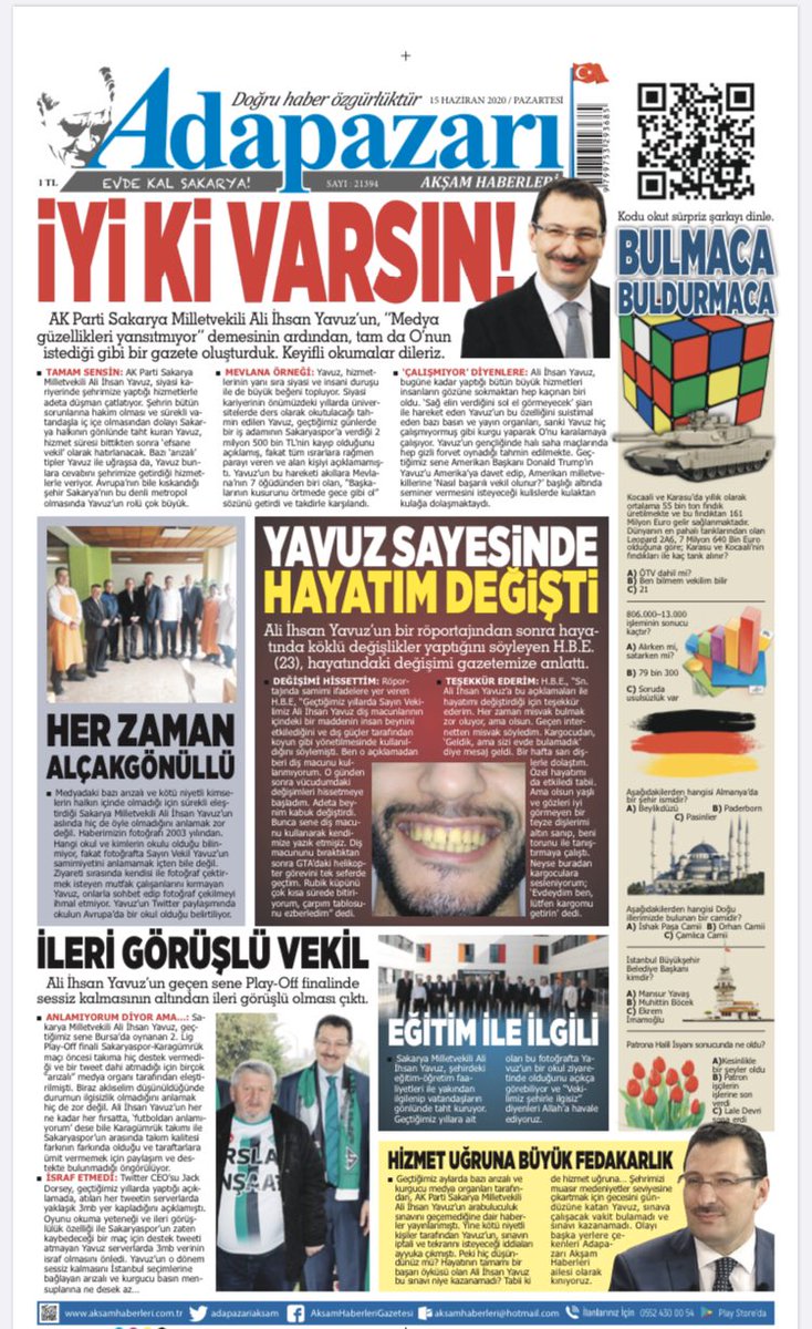 AK Parti'li Ali İhsan Yavuz'u hicveden yerel gazete yöneticileri ifadeye çağrıldı!