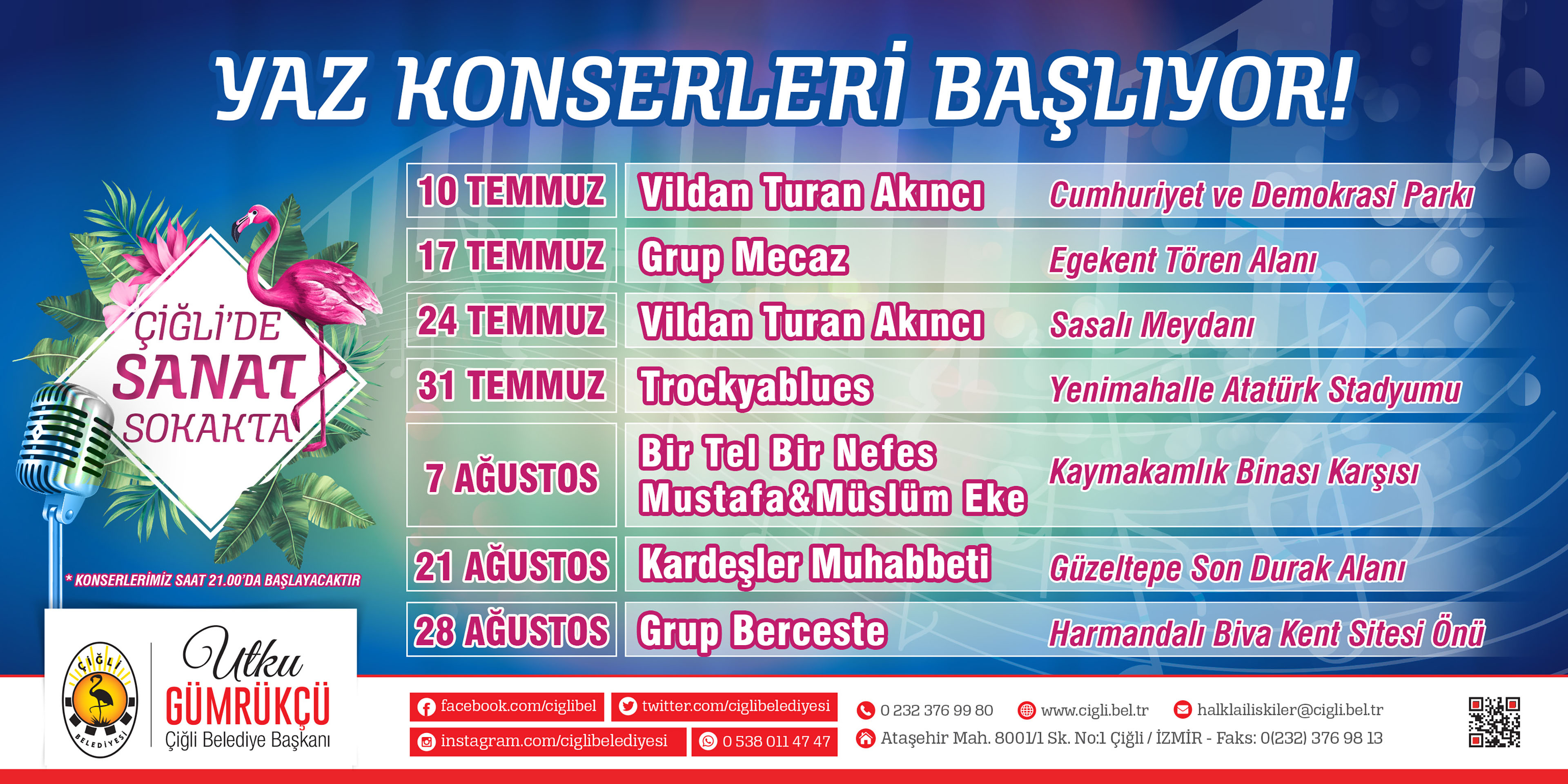 Çiğli’de Yaz konserleri başlıyor
